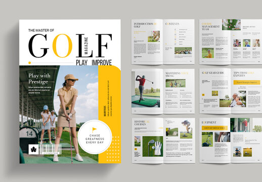 Golf Sport Magazine Layout