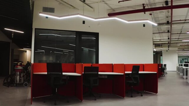 Interior Design and Lightning of IT Company workspace