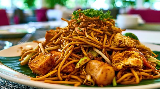 mee goreng mamak, malaysian indian fried noodles