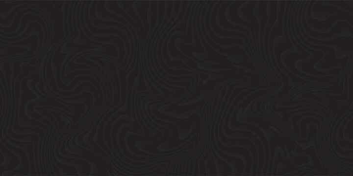 Abstract black wavy lines background. Dark fluid marble texture. Premium minimalist backdrop.
