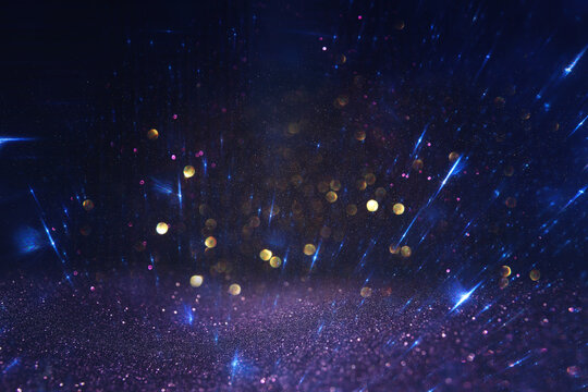 Abstract background of soft focus bokeh lights