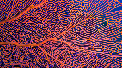 Gorgonian, Sea Fan, Sea Whips, Coral Reef, North Ari Atoll, Maldives, Indian Ocean, Asia © Al Carrera