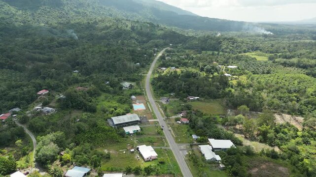 The village serves as a significant entry point through the Biawak ICQS (Immigration, Customs, Quarantine, and Security) Complex. This is a major route for cross-border travel to Aruk in the Sambas.