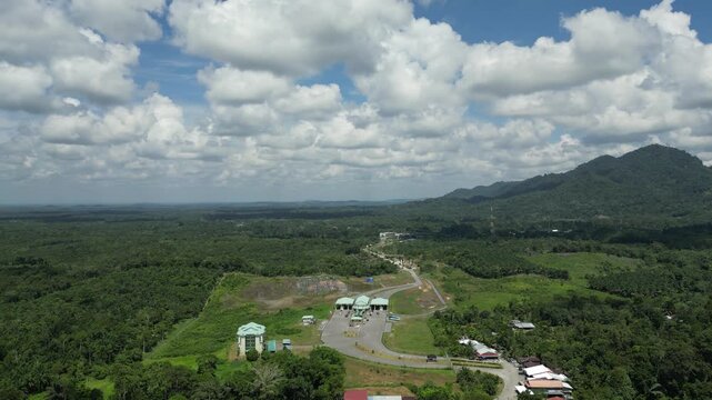 The village serves as a significant entry point through the Biawak ICQS (Immigration, Customs, Quarantine, and Security) Complex. This is a major route for cross-border travel to Aruk in the Sambas.