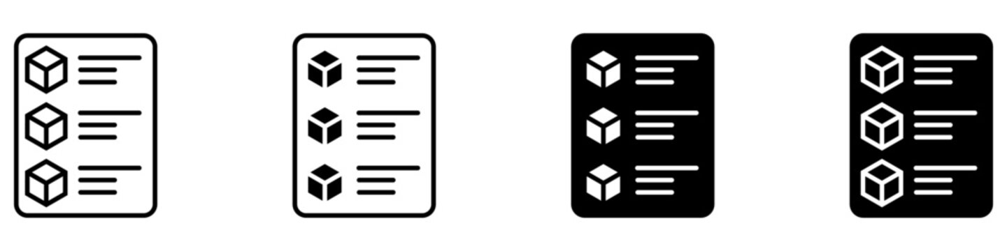 Freight bill icon vector. Cargo waybill illustration sign. Shipping document symbol. Transport invoice logo or mark.