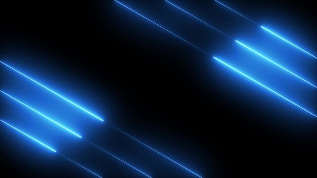 Technology video material animation in 4K, Neon line abstract background. Neon glowing line. Neon lights glowing futuristic trendy red color seamless neon light line technology motion background.