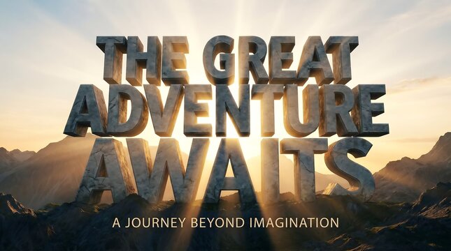 The Great Adventure Awaits Journey Beyond Imagination.