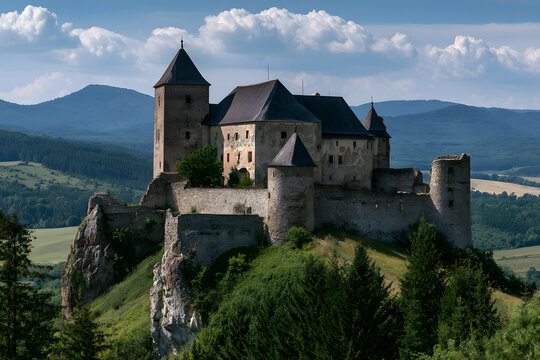 Bzovik castle, a monastery located in the Slovak region of Hont, Krupina
