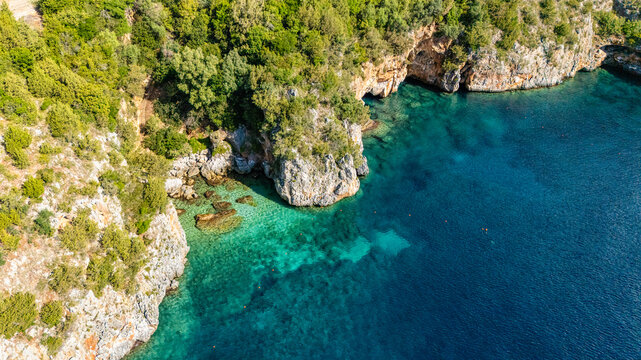 Amazing mediterranean landscape at Marina di Camerota, Cilento, Campania, southern Italy.