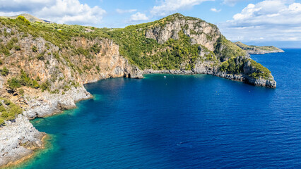 Obraz premium Amazing mediterranean landscape at Marina di Camerota, Cilento, Campania, southern Italy.