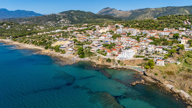 Marvelous summer seascape at Palinuro, in the Cilento region. Province of Salerno, Campania, Italy.