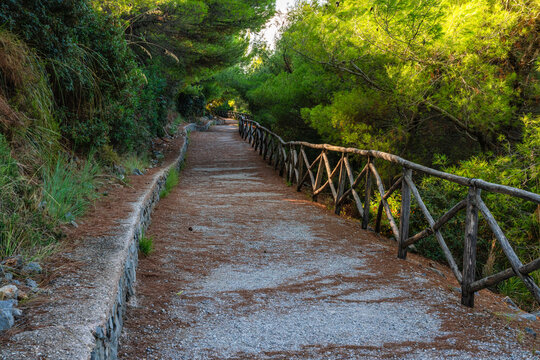 Beautiful view along the "Apprezzami l'asino" trail path in Sapri, Cilento, Campania.