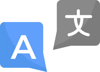 Digital translation concept featuring letter 'A' alongside text symbol, representing language learning, communication, global connection. © PixArtAI