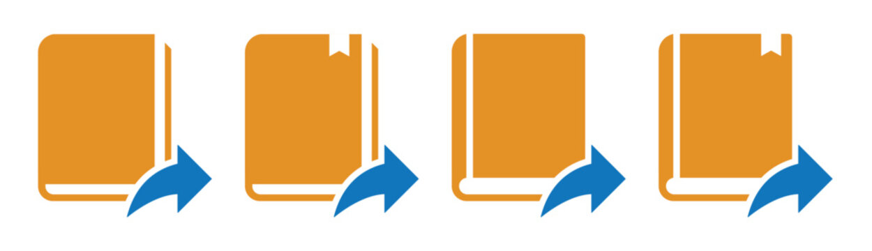 Book share education icon illustration