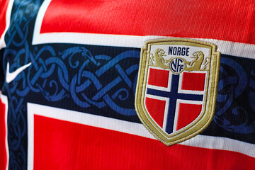 Obraz premium View of logo of Norway national football team