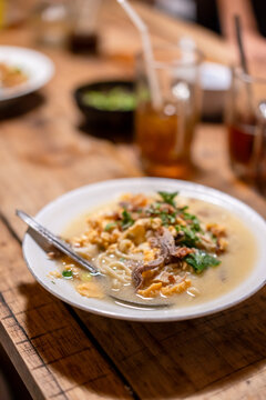 Indonesia Traditional Food From Yogyakarta Called Bakmi Godok
