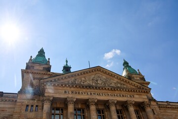 Obraz premium Leipzig, Germany - 22. May 2026: German Federal Administrative Court building in Leipzig city