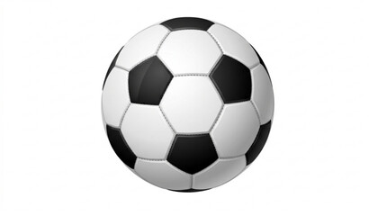 Fototapeta premium Realistic Soccer Ball Vector EPS 10 3D Football Mockup Isolated on White