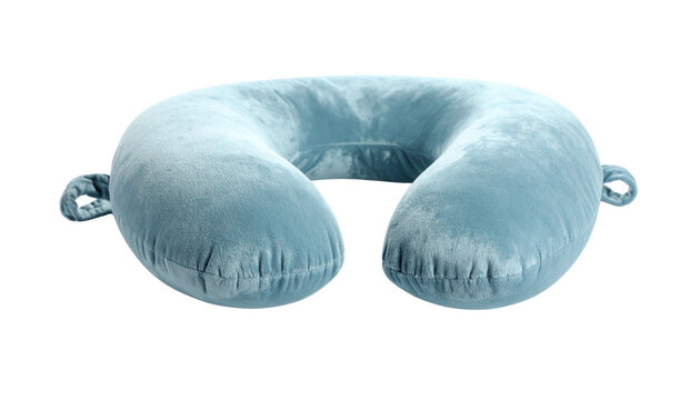 soft neck pillow, isolated on transparent background, PNG