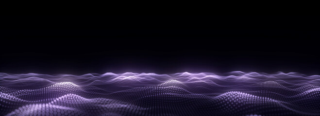 Colors wave with motion dots and lines. Abstract digital background. Concept connection big data. Futuristic technology backdrop. 3D rendering. © Liudmyla