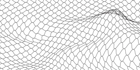 Mesh texture for fishing nets. Seamless pattern for sportswear or soccer goal, volleyball net, basketball hoop © abay
