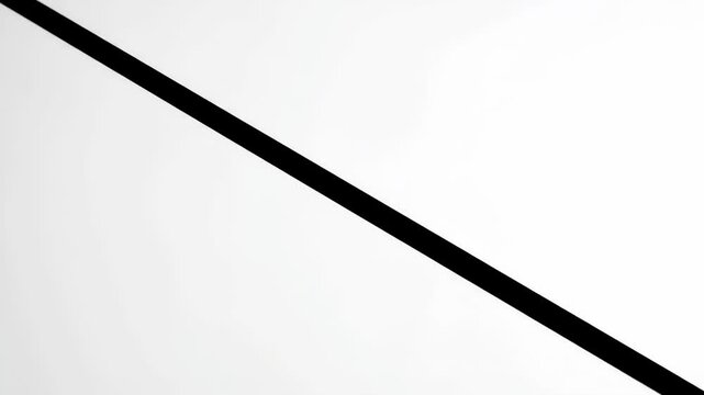 Single black diagonal line on a clean white background