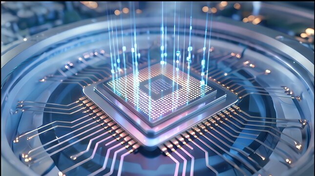 Quantum Pulse Circuit: Next-Gen Microchip with Holographic Data Flow