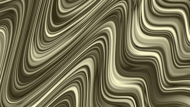 Brushed Champagne Gold And Obsidian Metallic Vein With Elegant Fluid Layering Loop abstract background