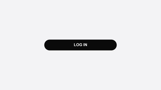 User Interface Animation of a Mouse Cursor Clicking a Log In Button with Colorful Geometric Burst Effect on White Background