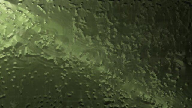 Abstract Green Frost Crystal Texture Background with Organic Ice Pattern