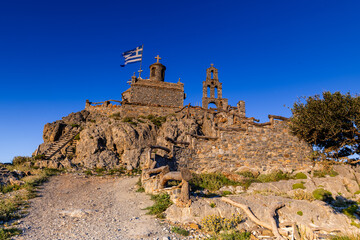 Fototapeta premium Crete Religious Landmark at Sunrise