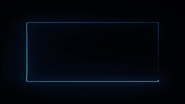 Neon light circle frame loading icon background animation in retro style 4k video animation.
