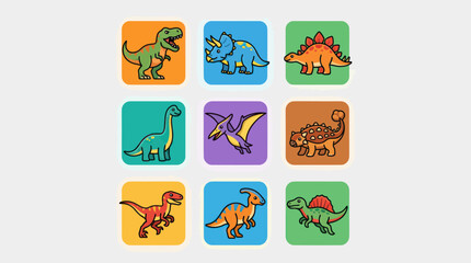 Cartoon dinosaur collection © Valee