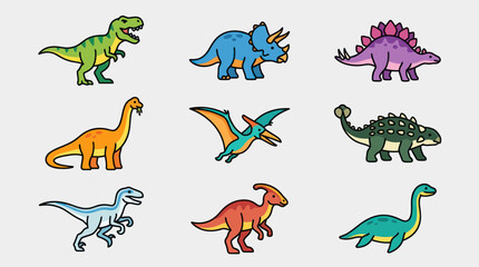 Cartoon dinosaur collection © Valee