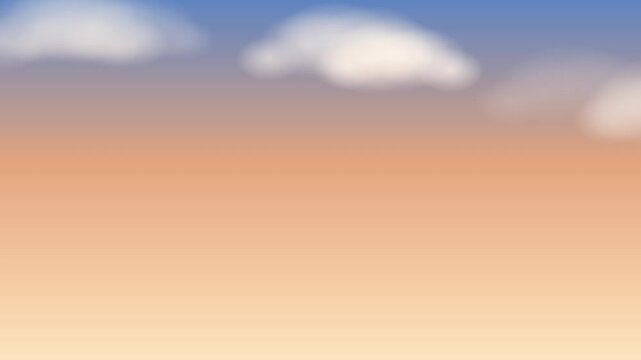 Morning glow sky with drifting clouds, time lapse style background seamless loop 4K 003