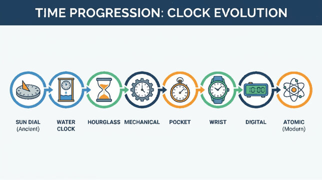 Evolution of Timekeeping Devices: From Sundial to Atomic Clock