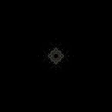 Gray geometric pattern on black background