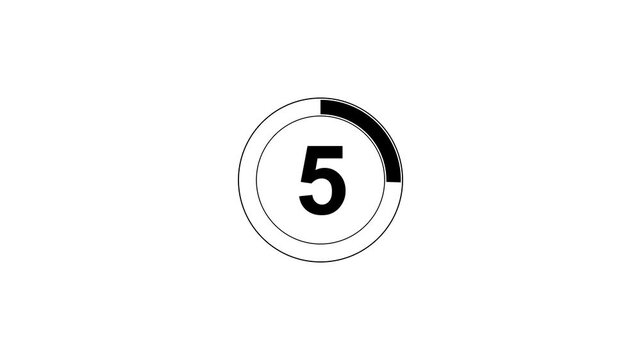 0 to 20 Digital Number Counter on White Background, Animated Timer for Motion Graphic, Media Production, Presentation, and Broadcast.