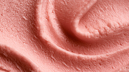 Fototapeta premium Abstract Close-up of Pink Textured Surface, a Vibrant Background Detail with Soft Light and Delicate Swirls, Ideal for Confectionery