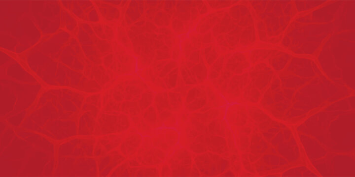 Abstract red neural network background. Organic cell structure backdrop.