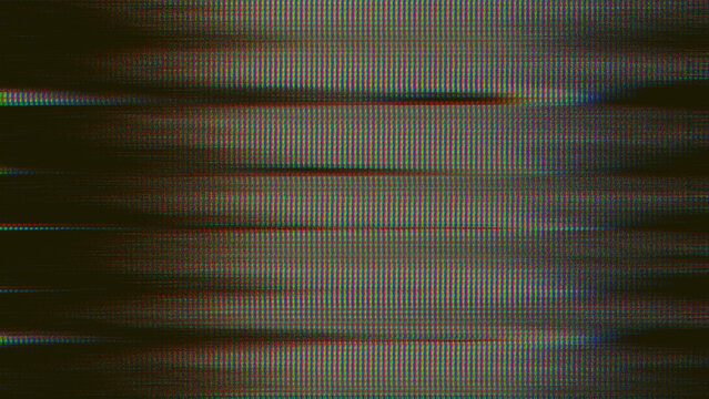 CRT glitch effect.