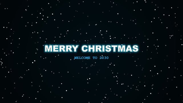 New Year 2030 countdown progress bar animation