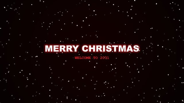 Progress bar loading from 2030 to 2031 with starry background
