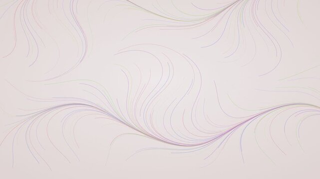 Animated Light Corporate flow field lines background weaving loop
