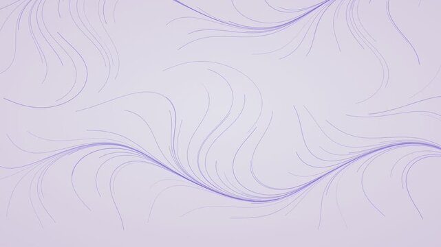 Animated Soft Pastel flow field lines background weaving loop