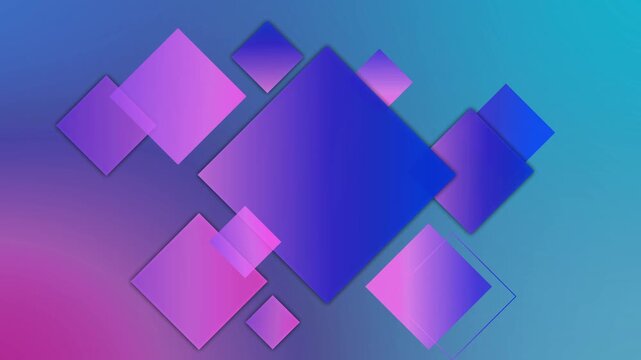 Abstract geometric background with overlapping modern vibrant minimalist design animation