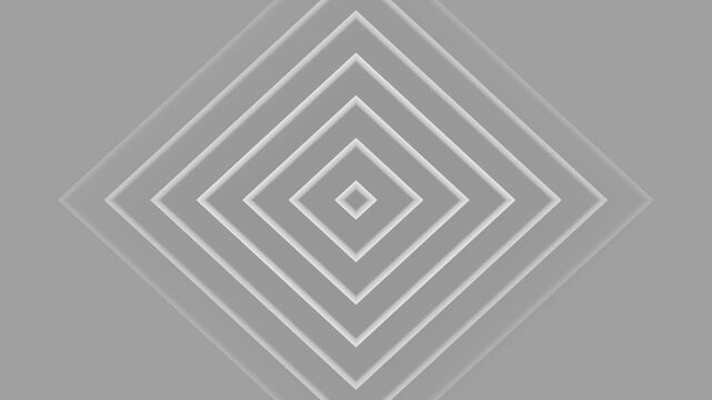 Soft concentric diamond shapes minimalist geometric pattern abstract modern design animation