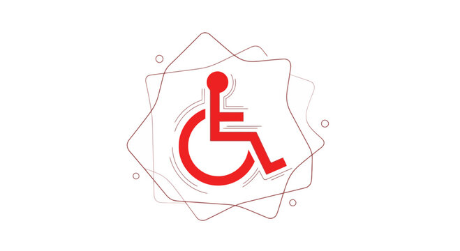 Icon Indicating Accessibility For People With Disabilities, Symbol Of Inclusion And Diversity