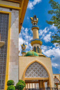 Islamic Center NTB mosque in Mataram city Lombok Indonesia on a sunny day