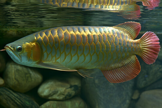red Tail Golden Arowana (Arowana, Hongwu, or Arowana) (Aquarium)